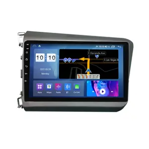 MEKEDE M Controle de Voz Android 8core 2.5D IPS DVD Do Carro para HONDA CIVIC 2012 2013 2014 2 328G WIFI GPS BT Navegação FM SWC