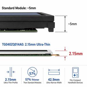 Écran LCD de 3,99 pouces, 400x960 IPS, 500 nits, MIPI RGB SPI, double mode, 40 broches, rétroéclairage LED intégré pour affichage de kiosque de vente au détail intelligent - Product Image 2