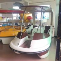 Bateau électrique à pédales en fibre de verre Meierya, fabricant d'origine, pas cher, pour parc aquatique, lac, capacité 4-5 personnes, garantie 12 mois, personnalisable