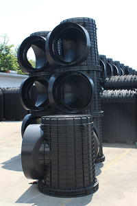 Deux puits d'inspection droits/incurvés/puits d'observation de fosse septique résistant à la corrosion de PE peu coûteux - Product Image 3