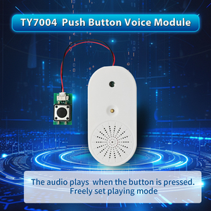 JR TY7004 Grabadora <span class=keywords><strong>de</strong></span> Voz USB Mini Blanca con Botón <span class=keywords><strong>de</strong></span> Presión, Módulo <span class=keywords><strong>de</strong></span> Sonido con Chip Musical para Peluches y Juguetes - Product Image 2