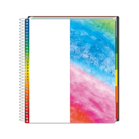 Carnet de notes à spirales A5 à sublimation imprimée sur mesure avec date en pâte épaisse 200 feuilles (400 pages) 8.5x11 papier pour règles d'université