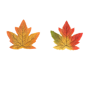 Feuilles d'érable artificielles en soie pour décoration d'Halloween, idéales pour la photographie et les accessoires, vente en gros transfrontalière pour Amazon - Product Image 4