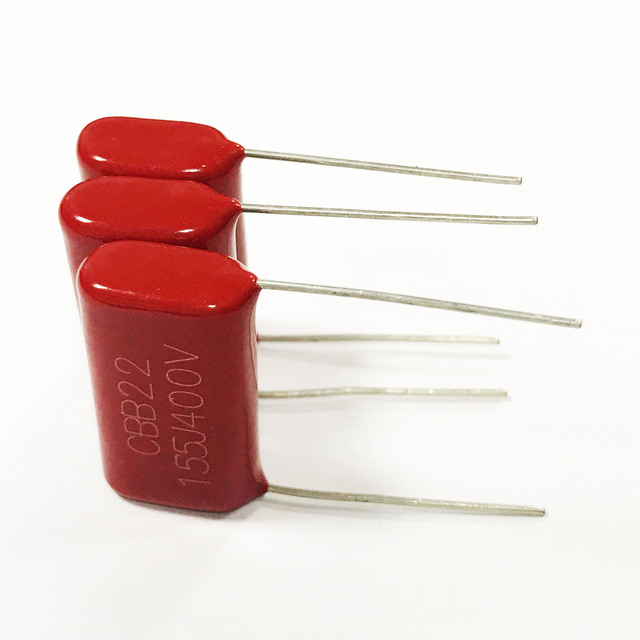 polyester film capacitor for LED lighting 155J 400V