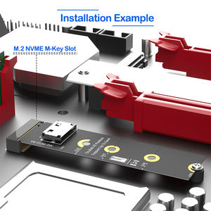 Adattatore Dock Femmina M.<span class=keywords><strong>2</strong></span> NVME Oculink SFF-8612 PCI-E4.0 per Laptop SSD NVME da <span class=keywords><strong>2</strong></span>,5 Pollici Supporto DOCK-OC4 - Product Image 5