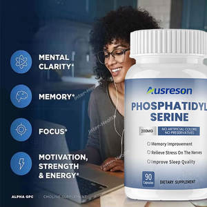 Compléments alimentaires à base de plantes Ausreson, phosphatidylsérine, améliore la mémoire et la concentration, complément alimentaire pour la santé du cerveau, capsules de phosphatidylsérine - Product Image 3