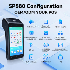 Di động Android cầm Tay <span class=keywords><strong>POS</strong></span> phần cứng máy Máy in nhiệt Đầu đọc thẻ NFC IC từ <span class=keywords><strong>POS</strong></span> thiết bị đầu cuối bluetooth kết nối - Product Image 5