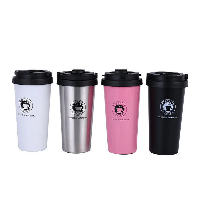 Stainless Steel Coffee Cup Tumbler With Lid Double Wall Travel Mug For Sale