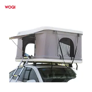 Woqi Universal Hard Alloy Shell Automatic Hydraulic Support Camping Rooftop Tent Including Ladder