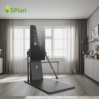 Rameur intelligent SPlan Model Y+ de haute qualité, unisexe, multifonctionnel, pour la maison, avec écran tactile HD de 24 pouces et pile de poids de 100 kg