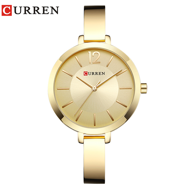 Curren 9012 Famous Fashion Brand Women Watch Stainless Steel Quartz Movement Design Elegant Waterproof Wrist Watch for Ladies