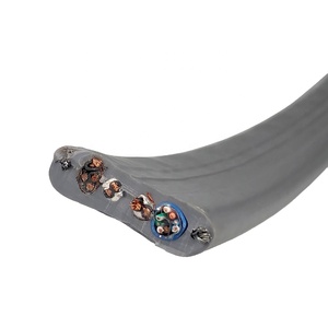 Flat nhiệt đi du lịch Cáp mèo 6 cao su linh hoạt UTP CAT5E thang máy và cẩu tháp Cáp - Product Image 6