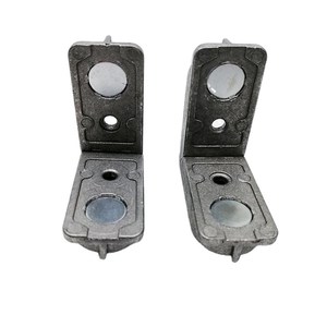 Connecteur d'angle en alliage d'aluminium zingué moulé sous pression, robuste, 49,78x22,39 mm, longue durée de vie, pour la construction et l'<span class=keywords><strong>immobilier</strong></span> - Product Image 1