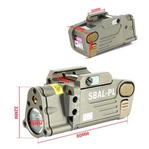 Linterna Táctica SBAL-<span class=keywords><strong>PL</strong></span> LED/Láser Rojo, Linterna Colgante para Exploración, Luz Constante/Estroboscópica, Linterna para Exteriores con Montaje de 20MM - Product Image 5
