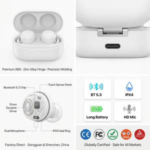 Auricolari <span class=keywords><strong>Wireless</strong></span> In-Ear Pro3 di Alta Qualità USA&EU per Sport e Giochi, TWS ANC con Cancellazione del Rumore - Product Image 4