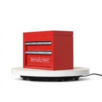Boîte à outils de bureau personnalisable en fer à 2 tiroirs, robuste, IP54, revêtement poudré, garantie 3 ans, rangement portable, support OEM/ODM