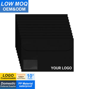 Pochette de rangement grand format pour documents immobiliers, en polypropylène, avec pochette transparente pour cartes de visite, pour l'organisation de documents - Product Image 1