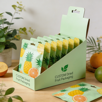Boîte de présentation de comptoir personnalisée, portable, biodégradable, écologique, avec laminage mat, pour bonbons et biscuits, prête à la vente en détail