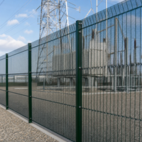 Clôture en treillis soudé anti-escalade 358 pour la logistique portuaire, les fermes solaires et les sites de traitement des eaux
