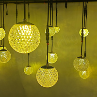 Noël rvb décoratif Led pixel mapping ball acrylique goutte sphère éclairage