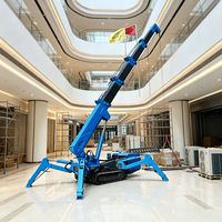 Mini-grue araignée de 3 tonnes à faible consommation de carburant pour flotte de location et exploitation de société de construction