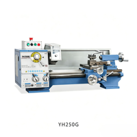 Tour manuel de précision compact YH250G pour l'industrie, les ateliers de réparation métallique, les écoles et l'usage domestique – Mini tour