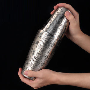 <span class=keywords><strong>Set</strong></span> Shaker Boston Personalizzato con Incisione Tiki 18+28oz in Acciaio Inossidabile, Kit da Barman per Miscelare Drink con Jigger e Strainer - Product Image 6