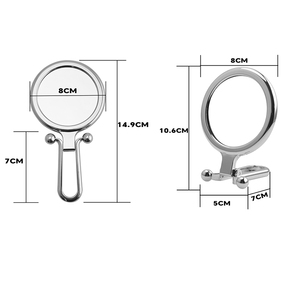 Khuyến Mại Quà Tặng Mini Cầm Tay Gương Hai Mặt 1X 2X Xách Tay Gấp Trang Điểm Gương Túi Kích Thước Du Lịch Mỹ Phẩm Gương - Product Image 4