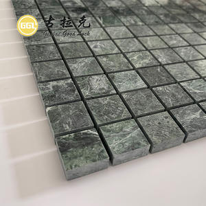 Belle mosaïque de forme carrée en marbre vert Verde <span class=keywords><strong>Alpi</strong></span> pour mur et sol de cuisine de salle de bain - Product Image 2