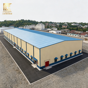 Entrepôt préfabriqué à installation rapide, structure en acier robuste, assemblage rapide, entrepôt métallique préfabriqué pour stockage lourd - Product Image 1