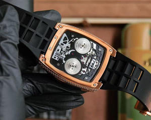 Montre-bracelet mécanique simple en alliage incrusté de diamants, style professionnel, vente en gros d'usine - Product Image 2