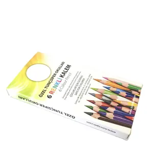 Kotak Pensil Warna Kualitas Tinggi Kotak Promosi Pena Mini Desain Produk Kotak Pensil Sekolah Cetak Pensil Promosi Perusahaan