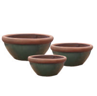 Grands pots à fleurs en céramique, résistants au gel, faits à la main, style rustique européen, finition naturelle, pour centres commerciaux, jardins et décoration intérieure