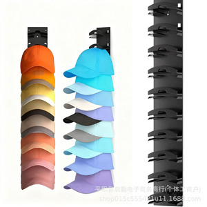 Baseball Cap Rack Wall Mounted Multilayer <b>Hat</b> Organizer Storage Display Holder For Clothing And Personal Care Products - Product Image 2