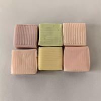 Multicolor vierkante kauwgom snoepjes, diverse fruit smaken, individueel verpakt, groothandel snoepgoed, OEM private label