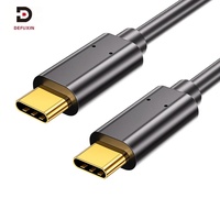 Cable DFX 100W USB 3.2 C a C de 2M, 20Gbps, Salida de Video 4K60Hz, Conector E-Marker Chapado en Oro, Blindado con PVC para iPhone 17/18, MacBook, SSD