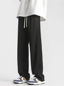 Pantaloni Sportivi <span class=keywords><strong>Casual</strong></span> da Uomo di Alta Qualità, Taglio Dritto con Coulisse, Vita Media, Tessuto Pesante, Vendita all'Ingrosso - Product Image 4