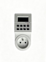 Interruptor Temporizador Digital Semanal Programable con Pantalla LCD Grande, Enchufe de 230V 16A 3680W con Función de Reinicio y Aleación, Certificación CE GS