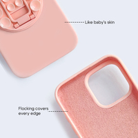 Support de téléphone universel pour paresseux avec autocollant arrière Support de téléphone à ventouse circulaire en silicone compatible avec l'iPhone
