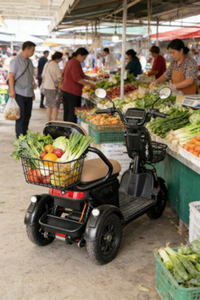 Tricycle électrique ouvert 2 places HengQiao (homologué DOT) 60V 351-500W pour balades panoramiques confortables, auvergne verte fleur de cerisier - Product Image 4