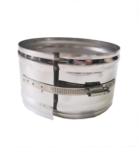 Cheminée de <span class=keywords><strong>tuyau</strong></span> de fumée isolée en usine 6 "collier avec adaptateur cheminée raccords de tuyauterie de poêle à <span class=keywords><strong>bois</strong></span> - Product Image 5