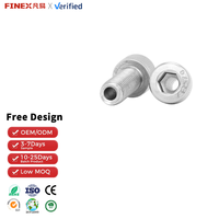 Vis à tête hexagonale creuse M4-M16 en acier inoxydable 304, norme DIN, finition brute, longueur 12 mm, avec trou traversant