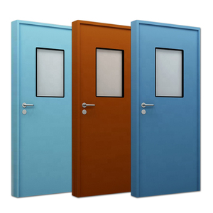 Porte en acier de salle blanche certifiée GMP, résistante au feu, pour laboratoire de <span class=keywords><strong>chimie</strong></span>, hôpital, intérieur, sur mesure, à vendre - Product Image 1