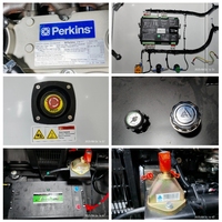 Groupe électrogène Perkins 1106A, moteur de 200 KVA 160 KW, triphasé, 200KW 50HZ avec ATS