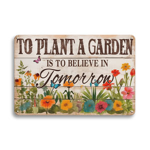 Cartel de hojalata antiguo personalizado, letras de Metal, placas Vintage <span class=keywords><strong>para</strong></span> decoración del hogar y el jardín, impresión UV, modelo de <span class=keywords><strong>hierro</strong></span>, superventas - Product Image 5