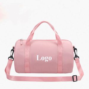 Sac de sport pliable à fermeture éclair en nylon de haute qualité avec logo personnalisé imprimé, grande capacité pour le yoga et la remise en forme - Product Image 1