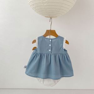 OEMODM 0-4 jaar Baby Meisjes Mouwloze Katoenen Jurk Baby Katoenen Kleding Baby Meisjes Kleding Fabrikant - Product Image 3