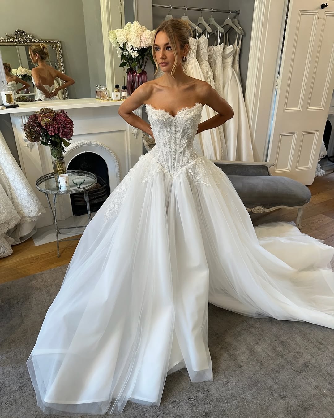chinese dress ladies Solana Corset – Elegant Strapless Satin Bridal Corset with Boning, Lace-Up  Back, and Basque Waist – Boom Blush main image 1