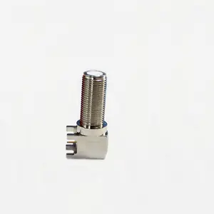 F-KWE Adaptador F Fêmea Conector de PCB ângulo direito montagem F Conector para TV antenas soquete coaxial