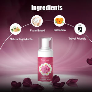 Ingredienti naturali schiuma femminile Gel di lavaggio acido borico cura intima femminile pulizia vaginale bagno Yoni 120ml - Product Image 3